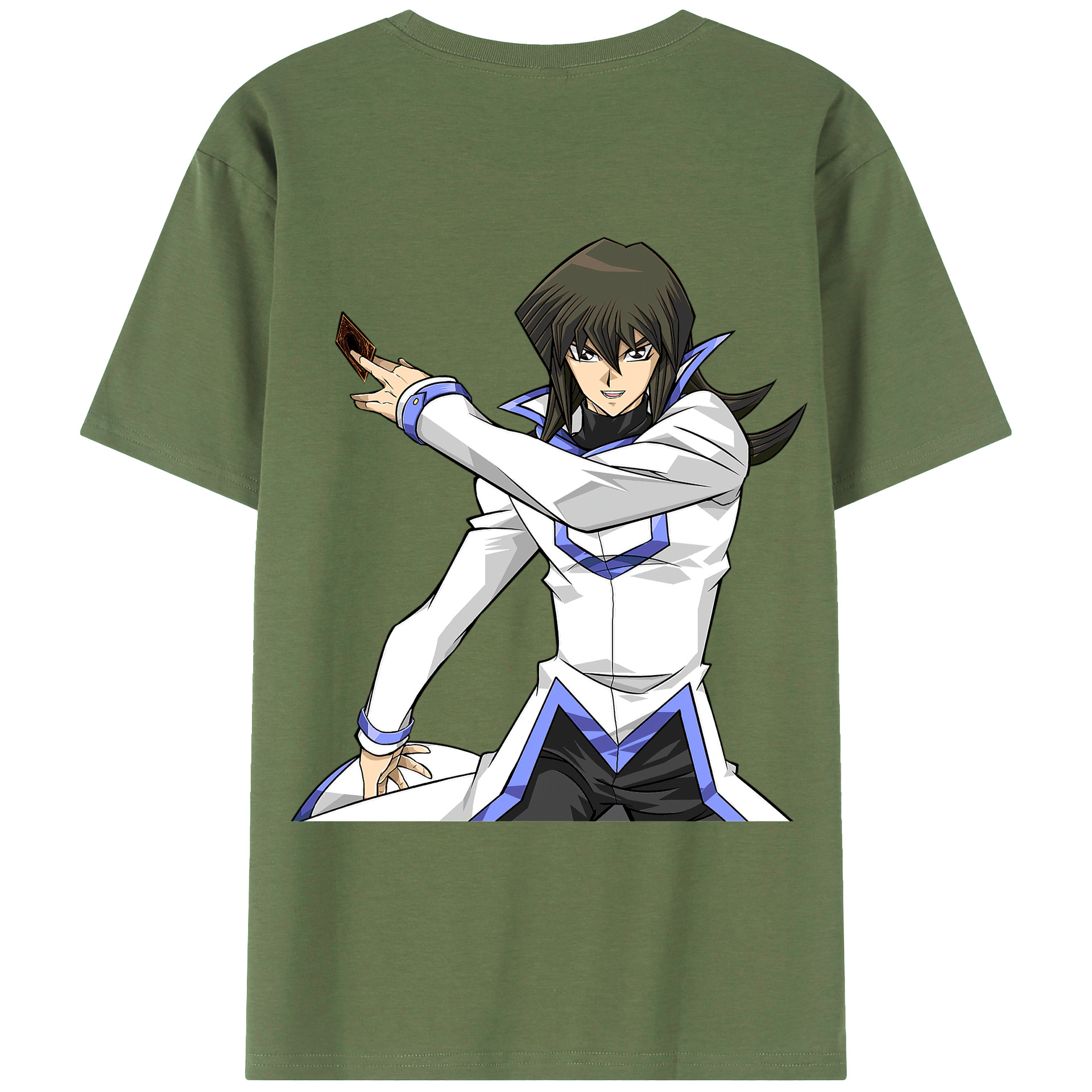 （画像用） 遊☆戯☆王 Yu-Gi-Oh! 綿100％ メンズ半袖Tシャツ（バックプリント） 通気性